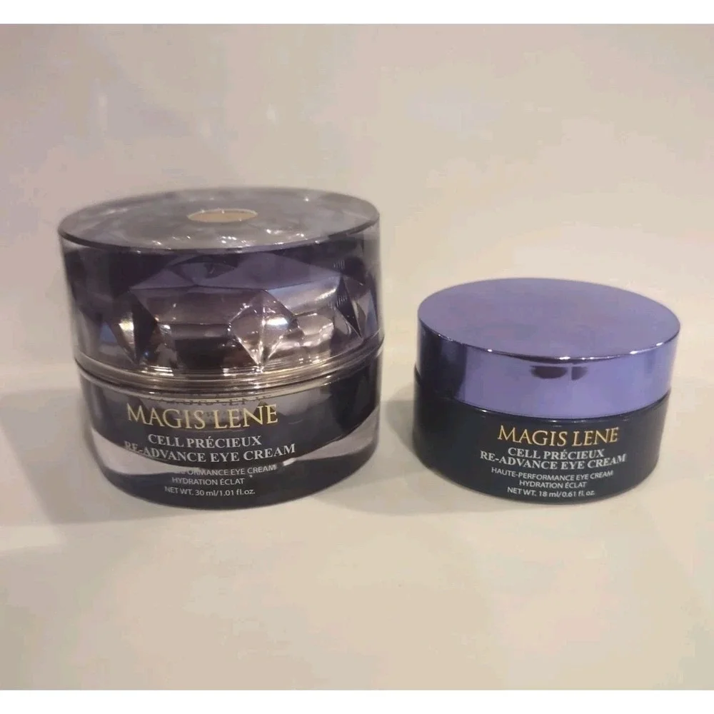 Magis Lene Cell Precieux Re-Advance Eye Cream 2 Pc Set 1.01oz + .61oz New no box